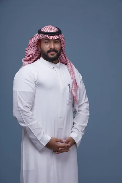 Saudi Professional Man in Traditional Dress Studio Portrait