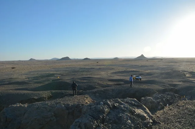 Rocky Desert Landscape in Ad Duwadimi Saudi Arabia