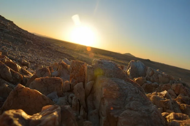 Rocky Mountains Ad Dawadmi Saudi Arabia at Sunset