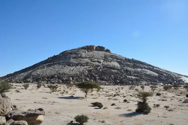 Rocky Mountain Ad-Dawadmi Saudi Arabia Desert Landscape