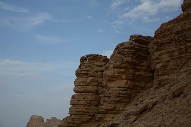 Camel Path Mountain Pass Desert Rock Formations