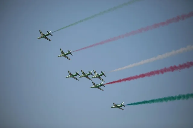Saudi Hawks Air Show Saudi National Day Display