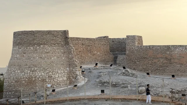 Tarut Castle Qatif Historic Stone Fortress at Sunset Tarut Castle Qatif Historic Stone Fortress at Sunset