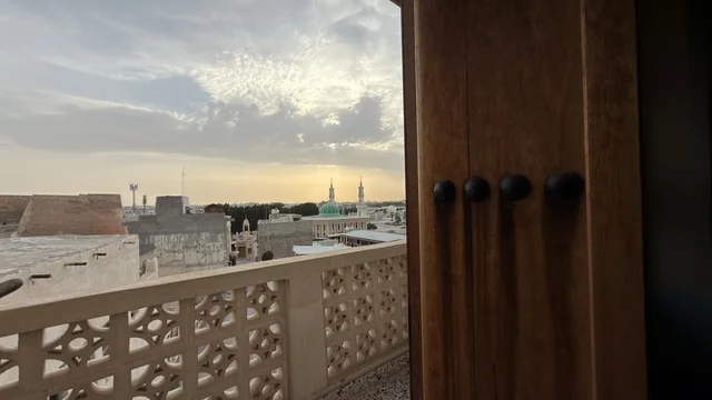 Tarout Castle Qatif City View at Sunset