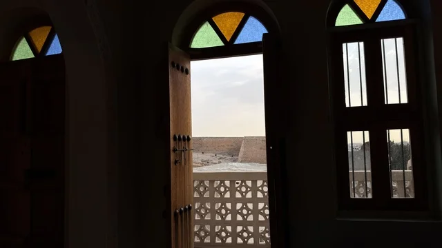 Tarot Castle Qatif View Through Traditional Window