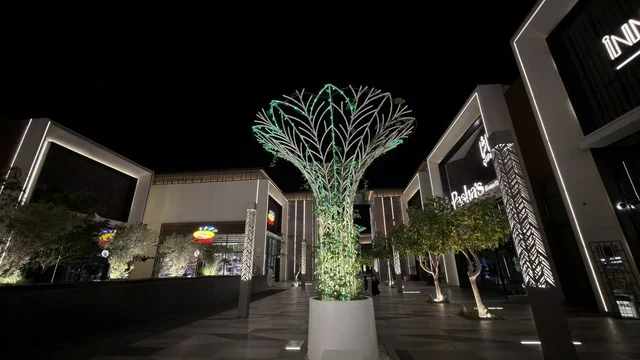 Sea Front Qatif Saudi Arabia Modern Plaza at Night