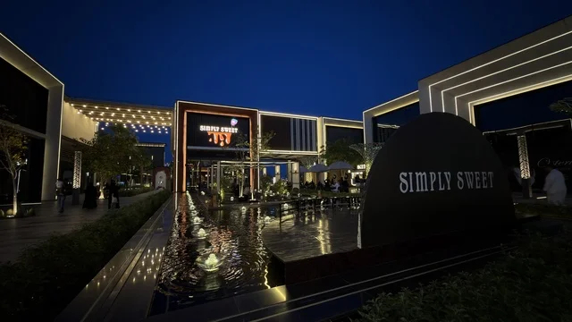 Sea Front Qatif Modern Commercial Complex at Night