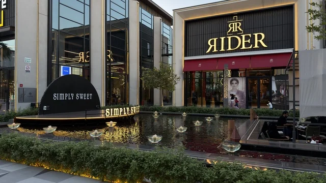 Seafront Al Qatif Retail Buildings and Water Pond