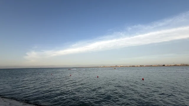 Qatif Seafront Saudi Arabia Coastline with Blue Sky
