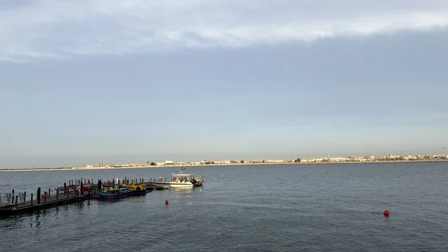 Qatif Seafront Pier and Boats in Saudi Arabia
