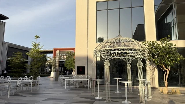 Seafront Al Qatif Modern Outdoor Plaza with White Gazebo