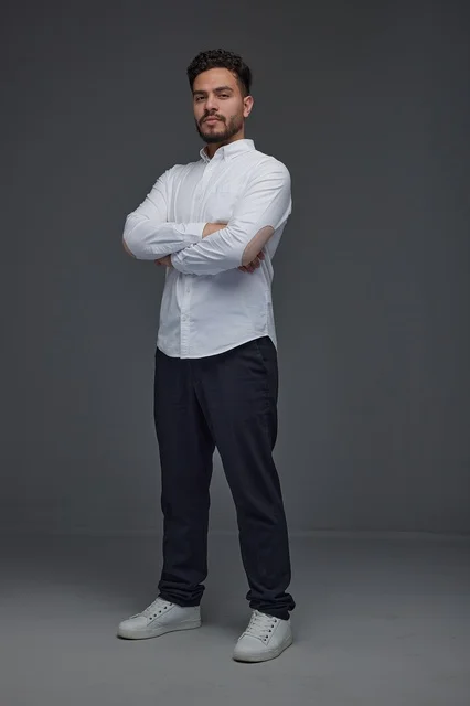 Saudi Man in Casual Modern Outfit