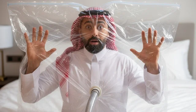Saudi Man Trapped Inside Vacuum Storage Bag
