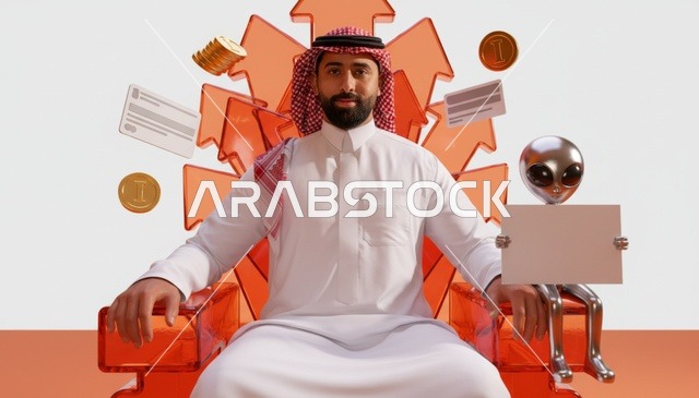 رجل سعودي على عرش الأسهم مع رموز الثروة المالية