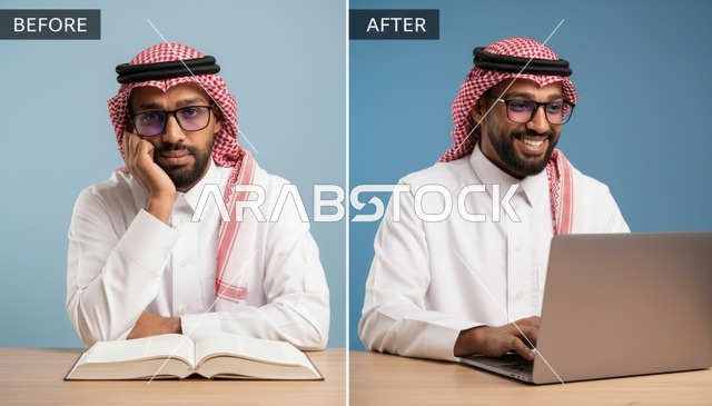 مقارنة التعليم التقليدي والرقمي للرجل السعودي