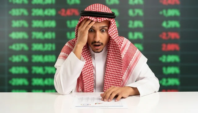 رجل أعمال سعودي مصدوم من خسارة سوق الأسهم