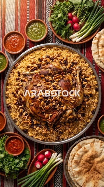 وليمة كبسة لحم خروف لغداء عيد الأضحى