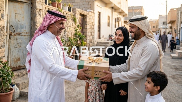 توزيع صناديق لحوم الأضاحي والصدقات في السعودية