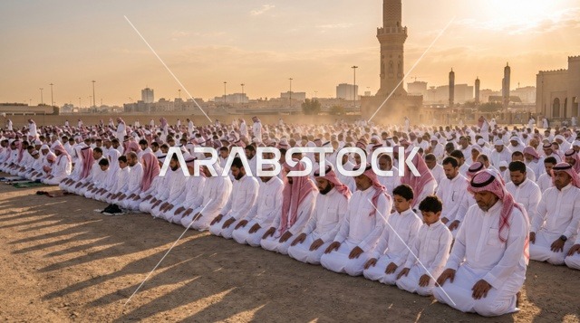 صلاة عيد الأضحى في ساحة العيد بالمملكة العربية السعودية