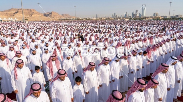 صلاة عيد الأضحى في الرياض بالمملكة العربية السعودية
