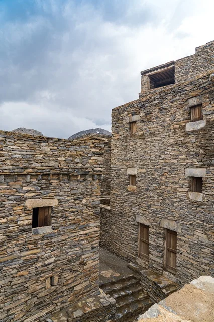 Traditional Stone Architecture Saudi Arabia Village