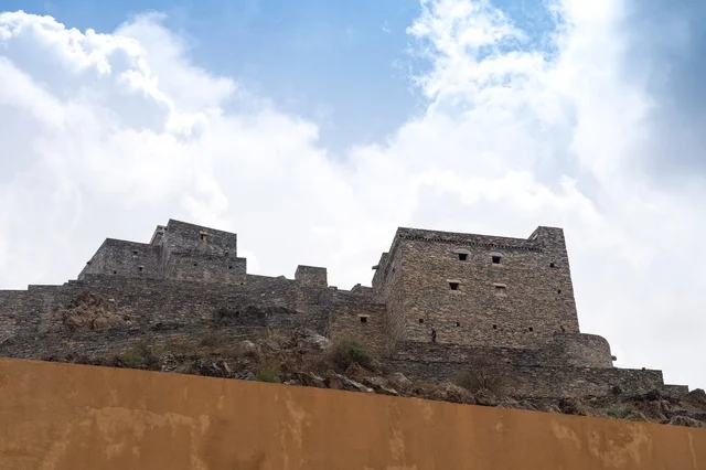Historic Stone Fortresses on Rocky Hilltop
