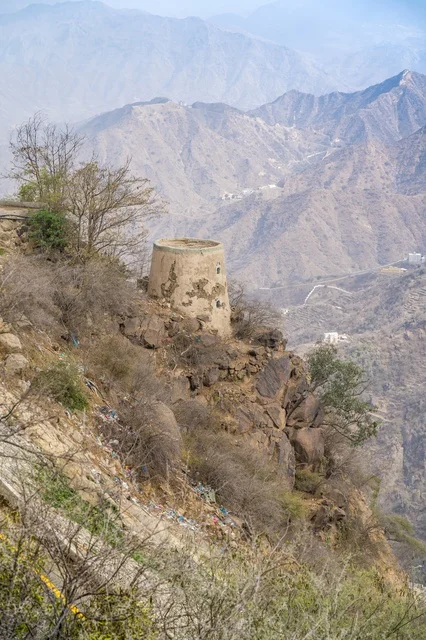 Stone Watchtower in Saudi Arabian Sarawat Mountains