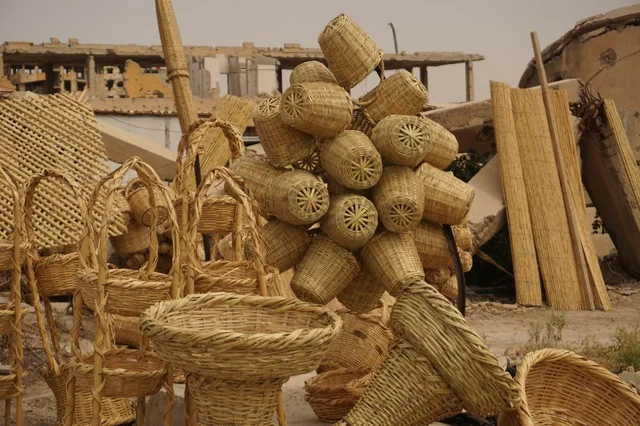Traditional Wicker Baskets and Palm Leaf Crafts Al Qassim