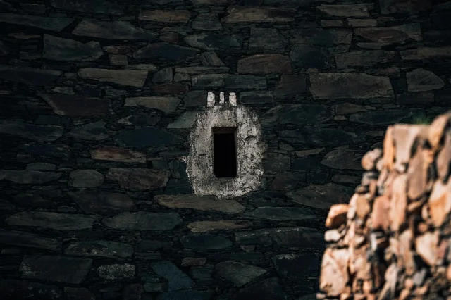 Traditional Stone Wall Architecture in Abha Saudi Arabia