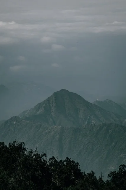 Abha Asir Mountains Landscape with Fog and Clouds Abha Asir Mountains Landscape with Fog and Clouds