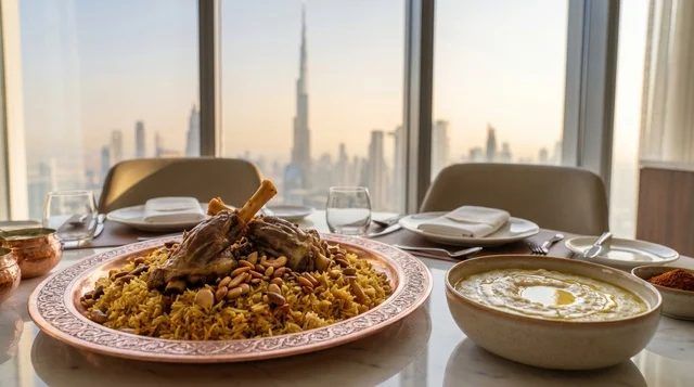 المكبوس الإماراتي مع إطلالة أفق دبي