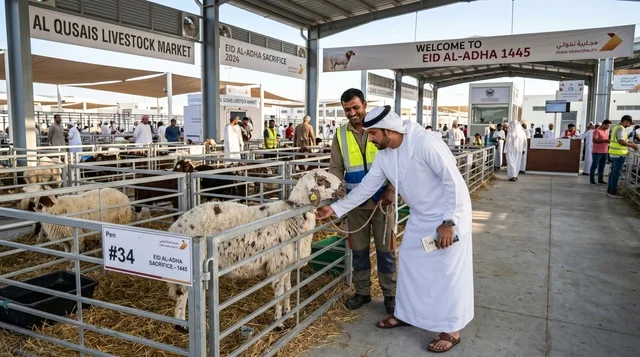 Emirati Man at Dubai Al Qusais Livestock Market