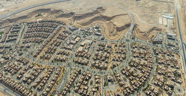 Aerial View Saudi Arabia Modern Residential Complex Aerial View Saudi Arabia Modern Residential Complex
