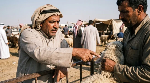 مفاوضات شراء خروف في سوق الغنم بدولة الكويت