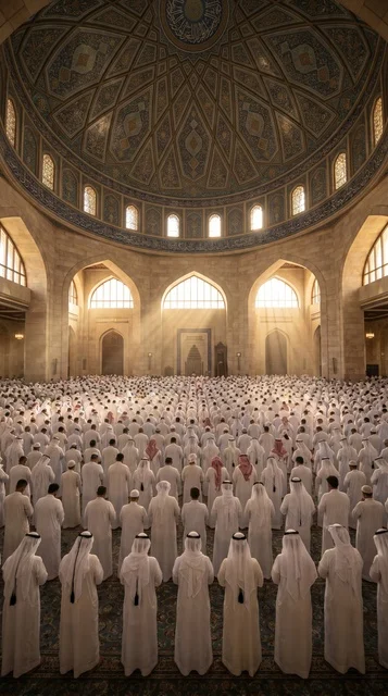 صلاة عيد الأضحى في المسجد الكبير بدولة الكويت