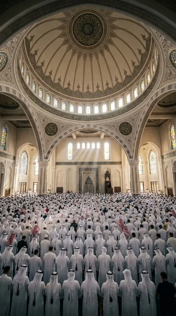 Grand Mosque Kuwait Eid al-Adha Prayer Inside