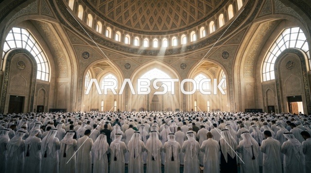 صلاة العيد في المسجد الكبير بدولة الكويت