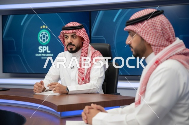 مقدمو برامج سعوديون في استوديو دوري روشن