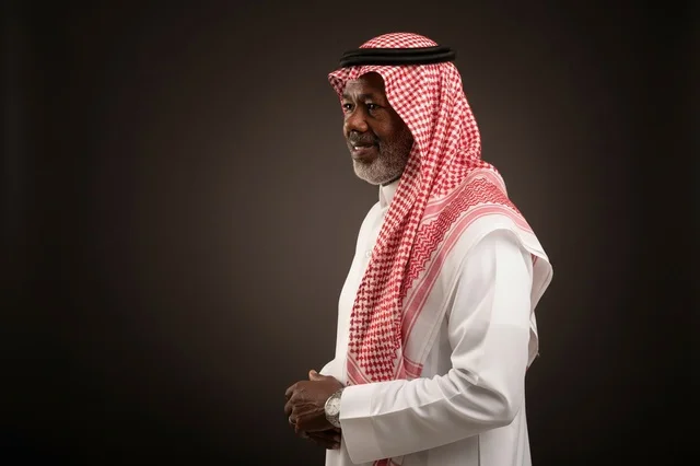 Elderly Saudi Man in Traditional Dress Portrait