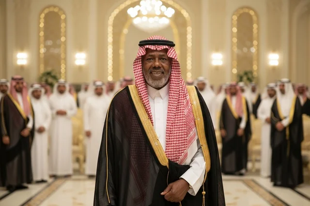 رجل سعودي مسن بالبشت التقليدي في مناسبة رسمية رجل سعودي مسن بالبشت التقليدي في مناسبة رسمية