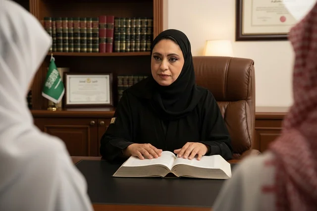 محامية سعودية في مكتب استشارات قانونية