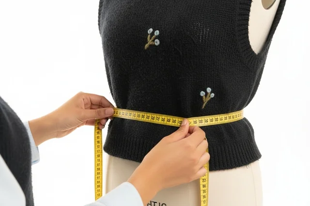 Tailor Measuring Waist on Mannequin with Tape