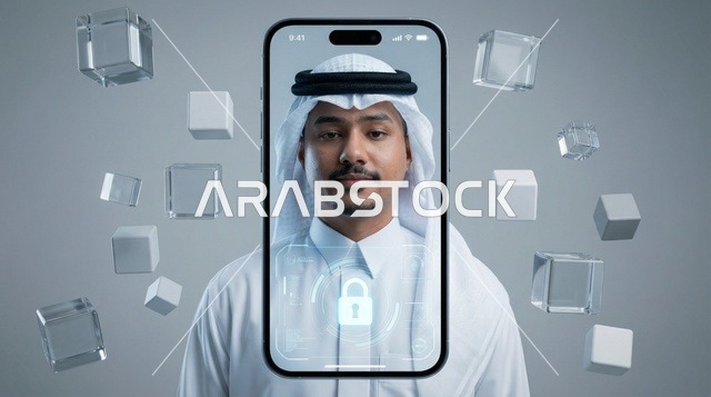 رجل سعودي وأمن المعلومات الرقمية عبر الهاتف