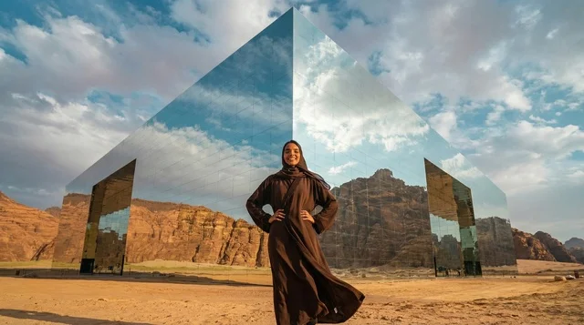 Saudi Woman at Maraya Concert Hall AlUla