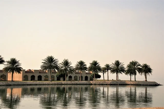 Half Moon Beach Al Khobar Waterfront and Palm Trees