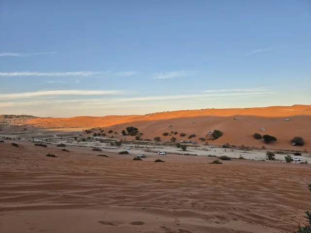 Rawdat Al-Khararah Saudi Desert Sand Dunes at Sunset