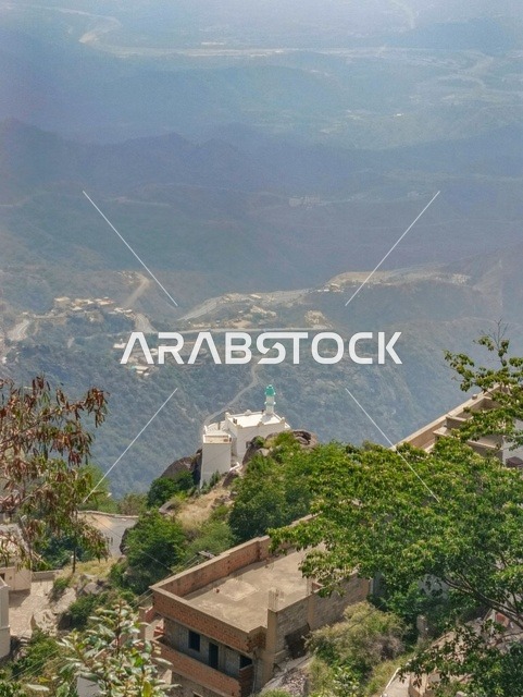 Mosque on Faifa Mountain Peak Jazan Saudi Arabia