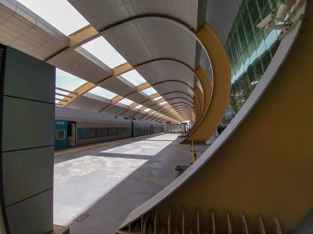 SAR Train Station Platform Saudi Arabia Modern Architecture