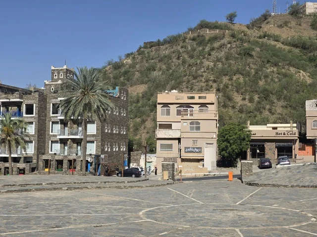 Traditional Stone Buildings in Abha Asir Saudi Arabia