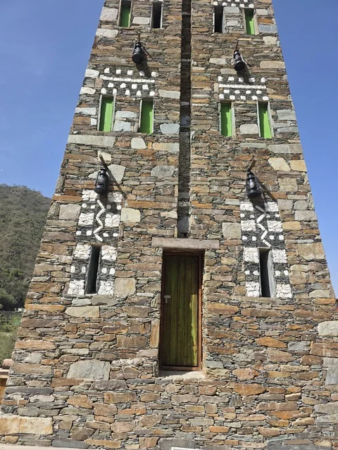Traditional Stone Watchtower in Abha Asir Region